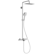 Thermostatic shower combination for exposed installation