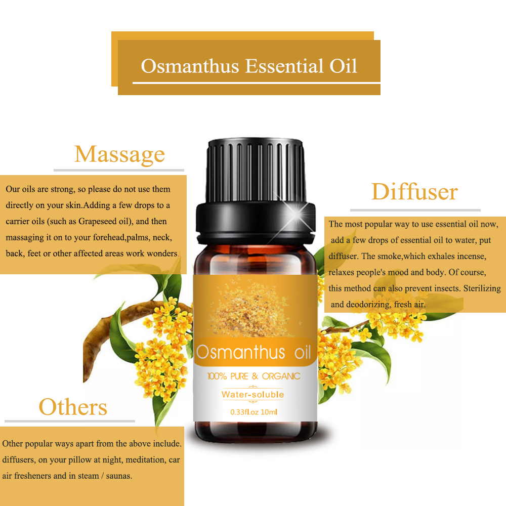 Huile essentielle d&#39;osmanthus organique pur pour le diffuseur