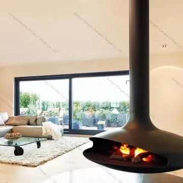 Patio 3D Water Vapor Electric Fireplace Fceiling Mounted Loating Biofuel Fireplace