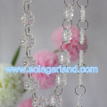 20MM 29MM Flower Shape Acrylic Crystal Bead Garland Chain For Wedding Party Home Decor