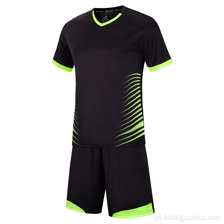 Camisa de futebol de uniformes baratos de futebol personalizada para equipes