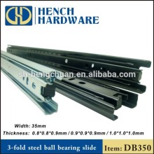 Living room furniture full extension drawer slide triple extension