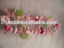 Hotsale party decoration flower string fabric hawaii flower lei hawaii flower necklace lei