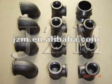 Black Malleable Iron Pipe Fitting, Elbows Tee