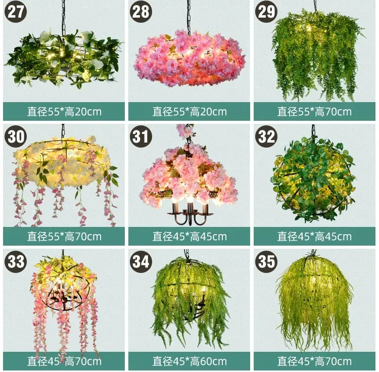 Elegant Large LED Chandelier Light for Restaurant and Garden Decor