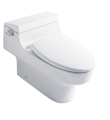 Sifonisch toilet in één stuk in het wit