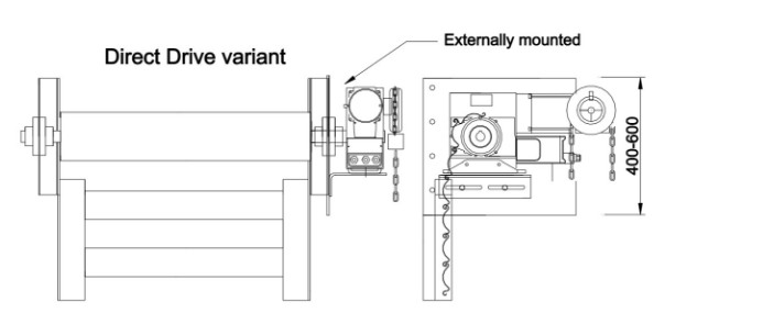 down part of rolling shutters