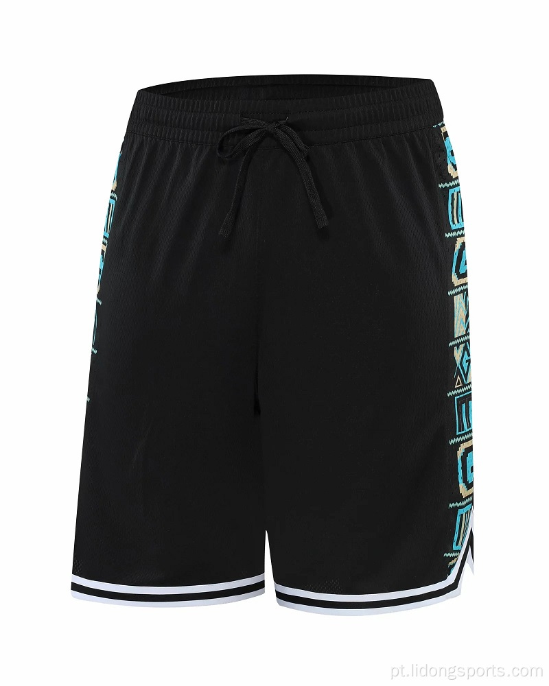 Shorts de basquete da moda masculino shorts esportivos de verão