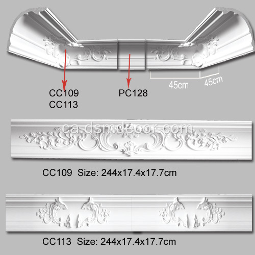 Pu Crown Moulding Cases de luxe