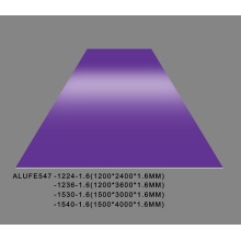 Hochglänzendes, weiches, lila Aluminiumblech