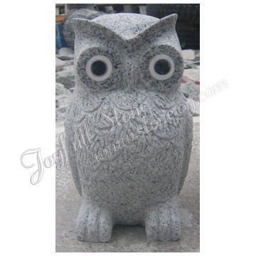 Stone Carving Garden Owl, Owl Statue, Stone Crafts