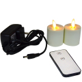 Remote control LED lilin lampu teh isi ulang