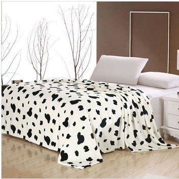 Warmth 100 Polyester Micro Fiber Blanket Cartoon Printing , Polar Fleece Blanket