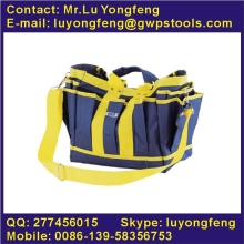 10-pouched waterproof canvas tool bag