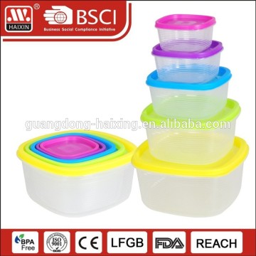 plastic food container with divider