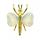 Gemstone Heart Wings Gold Alloy Butterfly Pendant &amp; Ornament (около 38x42 мм и 20 мм сердце)