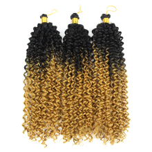 Free Sample Wholesale Twist Curly Afro Perruque Braiding Bundles Extensions Braid Water Wave Crochet Water Wave Hair