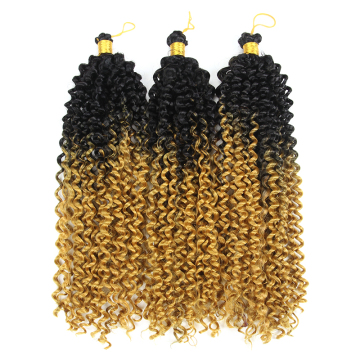 Free Sample Wholesale Twist Curly Afro Perruque Braiding Bundles Extensions Braid Water Wave Crochet Water Wave Hair