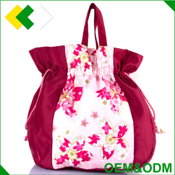 Customized recyclable packaging drawstring jewelry christmas gift bag cloth polyester cotton gift bag