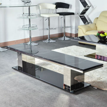 New Modern Stainless Steel Marble Top TV Stand CC-926