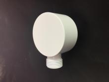 Matt White Brass Shower Outlet Elbow Spout