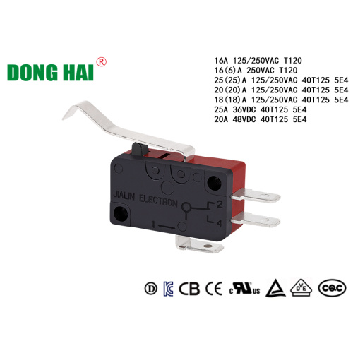 Mini Micro Switch simular rolo alavanca 250vac