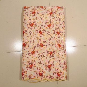 Beige Grey African Net Lace Fabrics , Party Dress