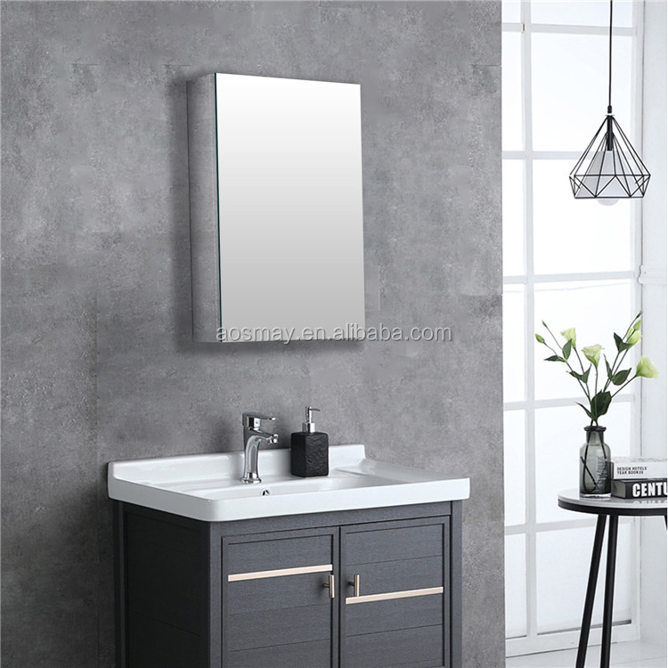 stainless steel mirror cabinet