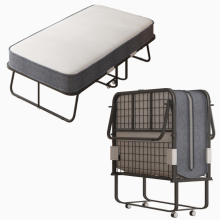 ZDC-8 Folding Bed with 4 Inch Mattress - Portable Twin Size Guest Bed for Adults