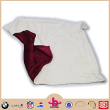 All Seasons Reversible Sherpa Collection Micro Fleece Plush Solid F/Q Blanket