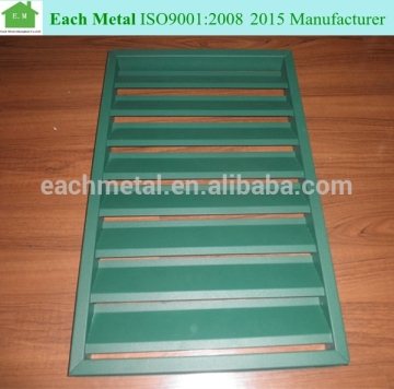 Construction project z blade waterproof louver with green color