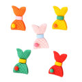 Kawaii Snoep Kleur Mermaid Tail Charms Mooie Sprookje Zeemeermin Staarten Plaksteen Hars Cabochons Voor Haar Boog Centrum Decoratie