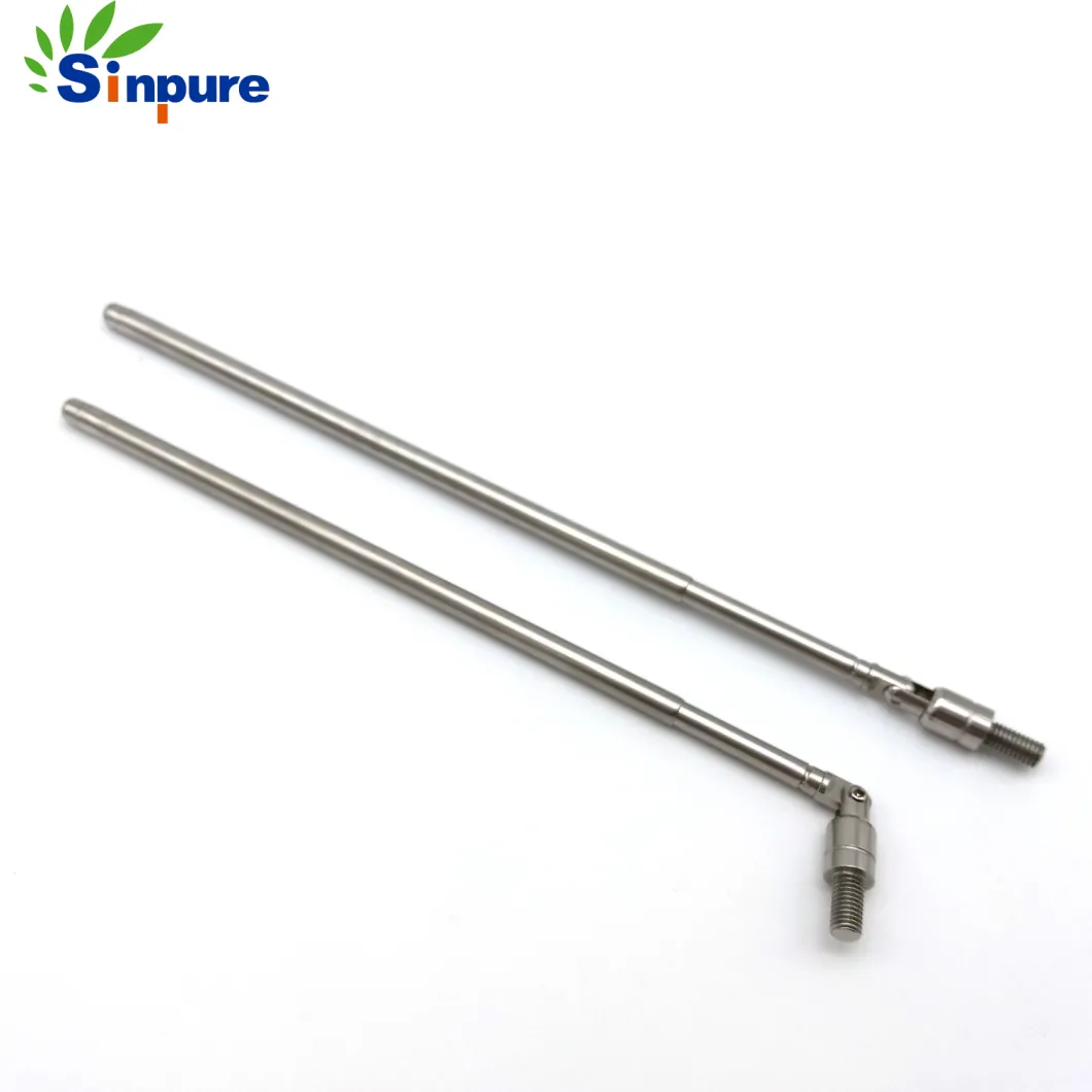 Manufacture 7 Section Stainless Steel Telescopic Pole Extension Pipe with Thread