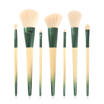 Merrynice new arrival private label 7Pcs bamboo makeup brush set high quality makeup brushes