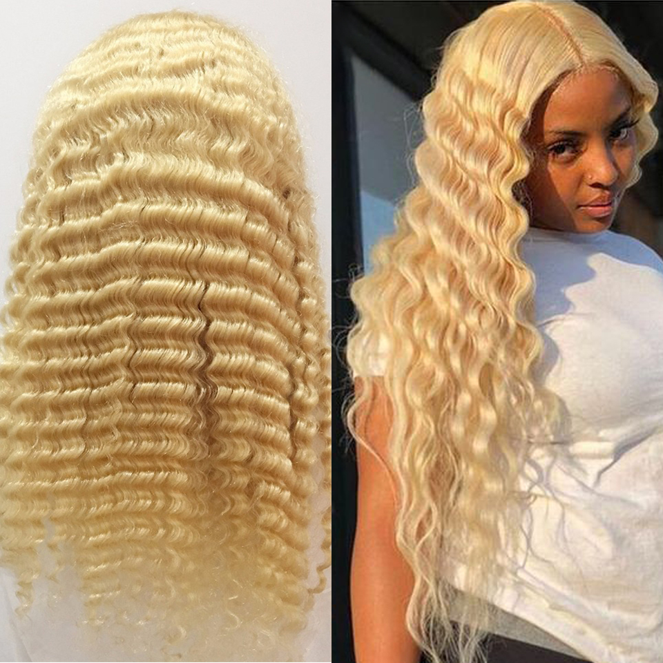 613 Blonde Full Transparent Lace Wigs Raw Virgin Human Hair Lace Front Wig For Black Women Peruvian Lace Closure Frontal Wig HD