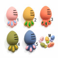 Top Sell Cartoon Carrot With Hole Resin Charms 3D Miniature Decoration Hairpin Art Decor Children Clothes Ornament