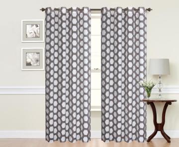 Traditional Style Jacquard Window Curtains Blackout