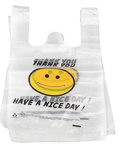 Wholesale HDPE Plastic Roll Bags T Shirt Vest Carrier Bag on Roll for Shopping