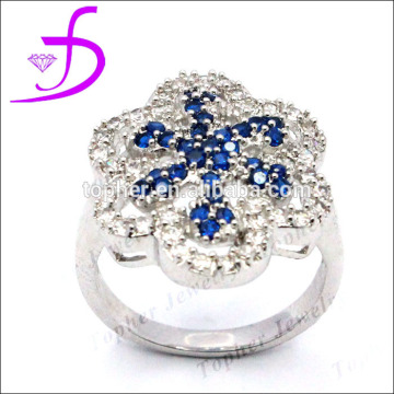 Factory direct sale 925 sterling silver flower finger rings