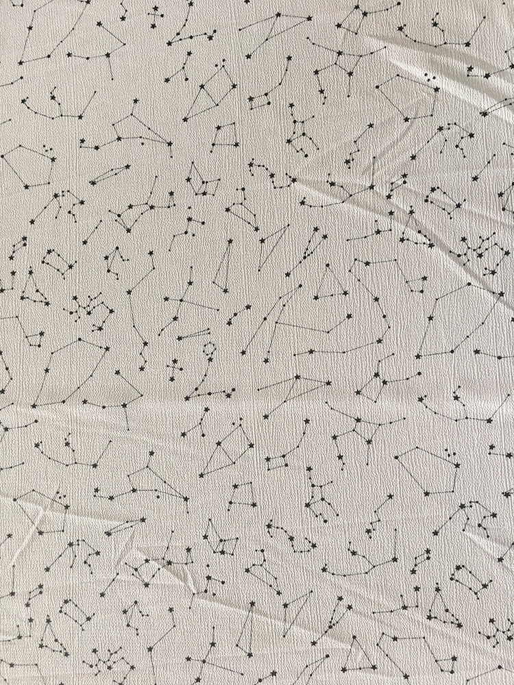 Stars Design Polyester Bubble Crepe Printing Fabric