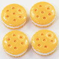 Plaksteen Mini Sandwich Koekjes Dessert Vormige Hars Cabochon 100 stks/zak DIY Items Holiday Party Ornamenten Leuke Charms