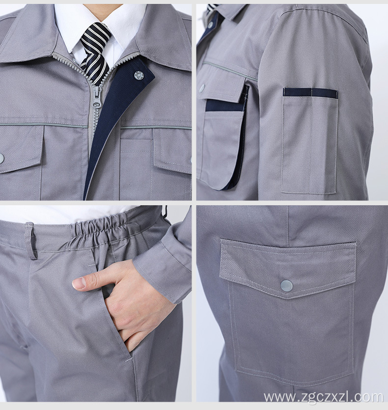 Double layer thickened windproof overalls suit