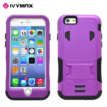 Bumper case for iphone 6S durable pc+silicone case