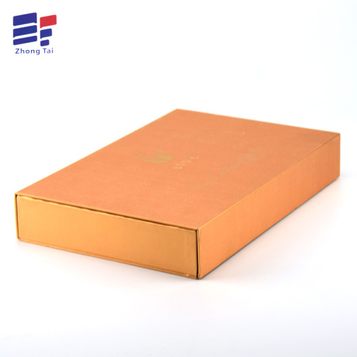 Book shape gold paper cosmetic packaging box