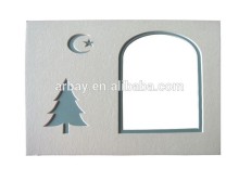 2015 years new desing of special shape matboard/ open one window matboard for picture frames