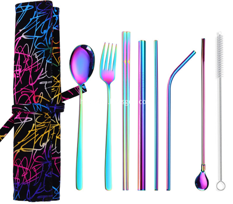 304 color steel stainless steel food set