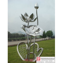 Superb Hand Carved Stainless Steel Sculpture