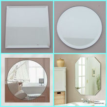 China mirror supplier cut in size mirror small size beveled mirror