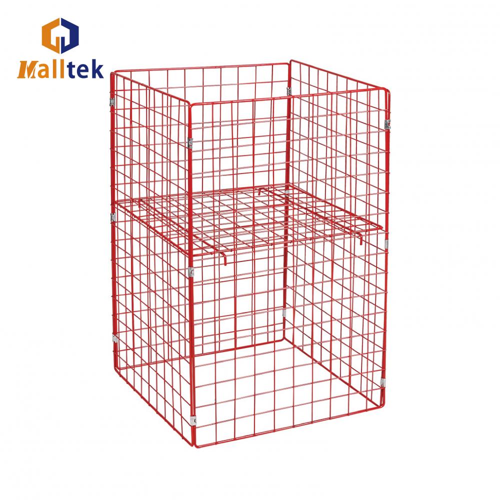 Supermarket Promotional Shelf Wire Mesh Cage