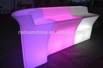 Wine barrel cool light up led light bar table/ wholesale led light bar